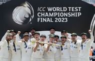 Australia celebrate winning the second WTC title. Source: Getty